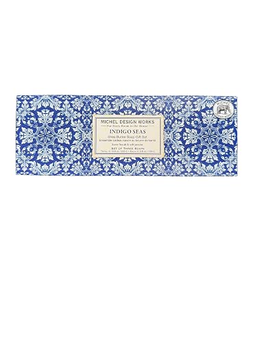 Michel Design Works Triple Shea Butter Soap Gift Set (3 Bars) (Indigo Seas) Beauty & Personal Care Michel Design Works