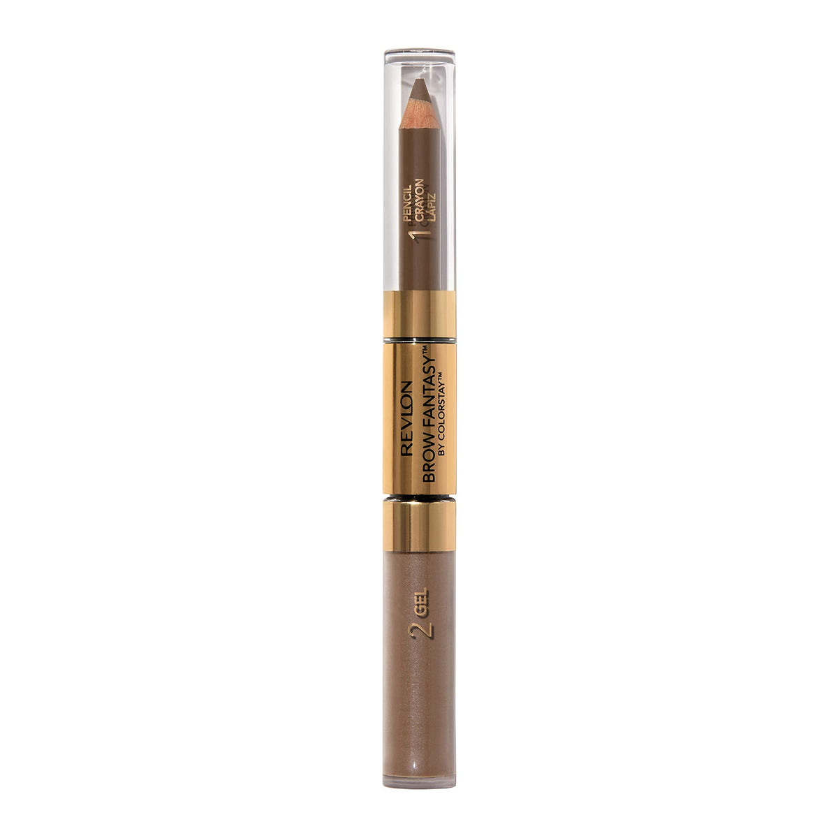 Revlon Eyebrow Gel & Pencil, ColorStay Brow Fantasy 2-in-1 Eye Makeup, Longwearing with Precision Tip, 108 Light Brown, 0.04 Oz Beauty & Personal Care REVLON