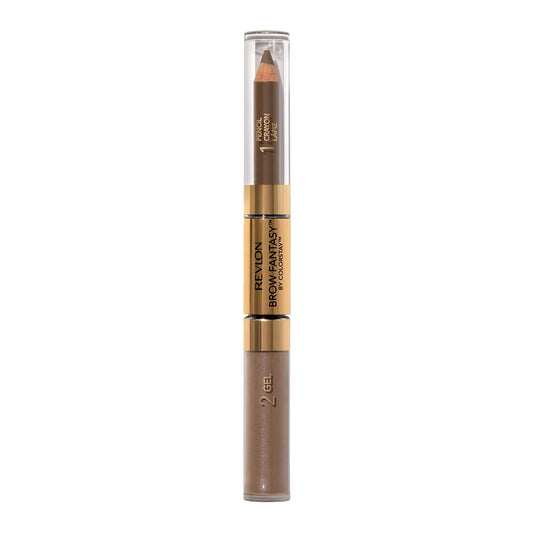 Revlon Eyebrow Gel & Pencil, ColorStay Brow Fantasy 2-in-1 Eye Makeup, Longwearing with Precision Tip, 108 Light Brown, 0.04 Oz Beauty & Personal Care REVLON