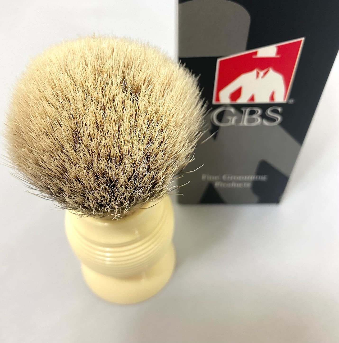 G.B.S Silvertip Badger Shaving Brush, Beehive Resin Handle Beard Hairs Extra Soft Bristles, 4.5 Inches Tall Beauty and Personal Care G.B.S