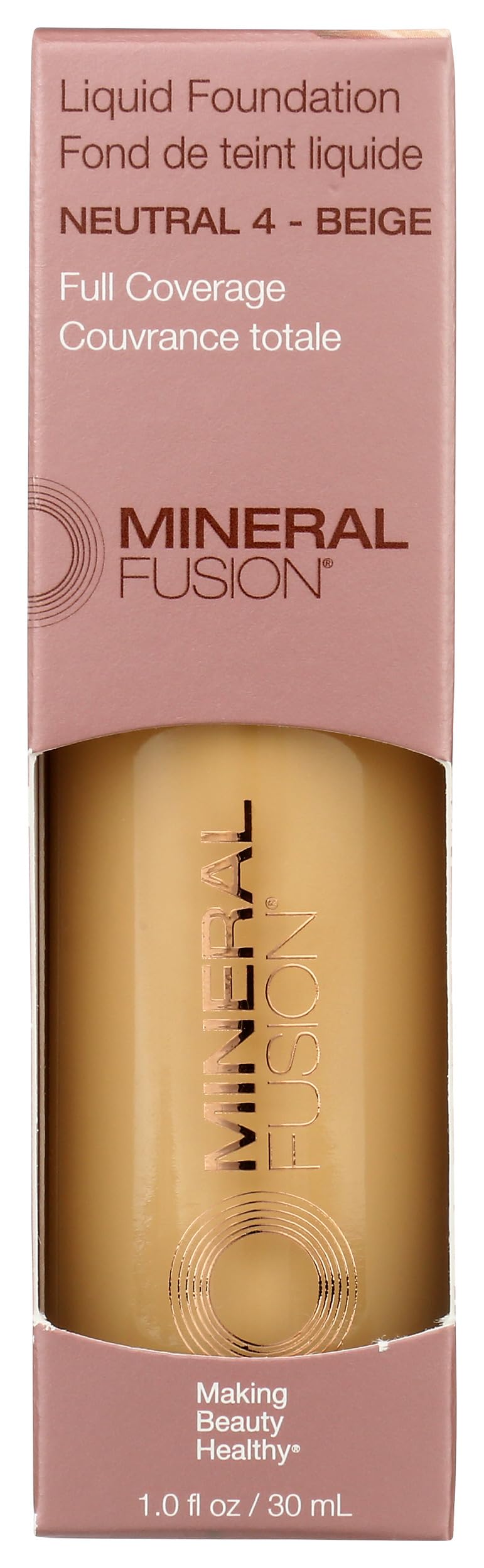 Mineral Fusion Neutral 4 Liquid Foundation, 1 FZ Beauty & Personal Care Mineral Fusion