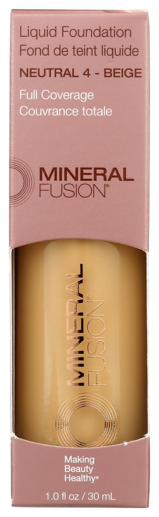Mineral Fusion Neutral 4 Liquid Foundation, 1 FZ Beauty & Personal Care Mineral Fusion
