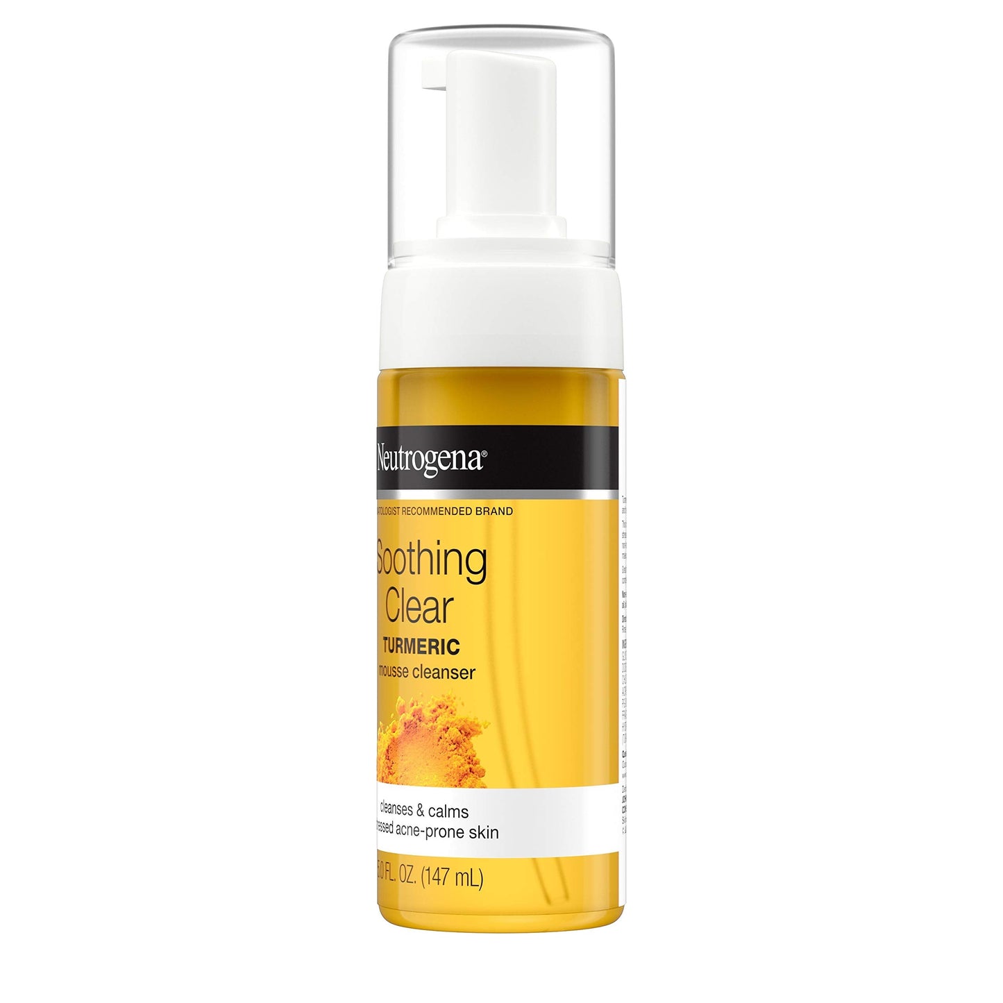 Neutrogena Soothing Clear Calming Mousse Facial Cleanser with Soothing & Calming Turmeric, Gentle Face Wash for Acne-Prone Skin, Paraben-Free Beauty & Personal Care Neutrogena