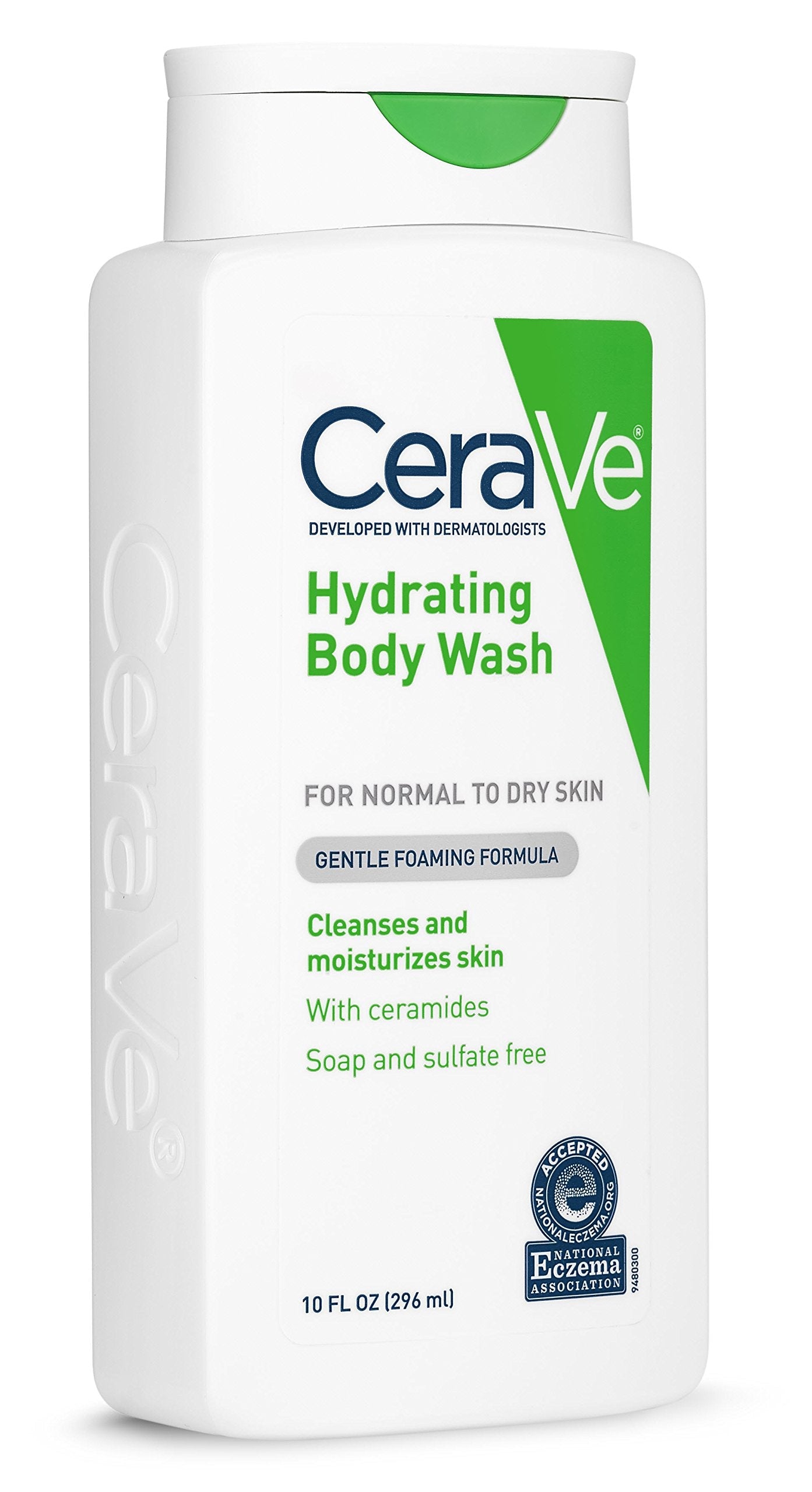 CeraVe Body Wash for Dry Skin | 10 Ounce | Moisturizing Body Wash with Hyaluronic Acid | Sulfate & Fragrance Free Beauty & Personal Care CeraVe