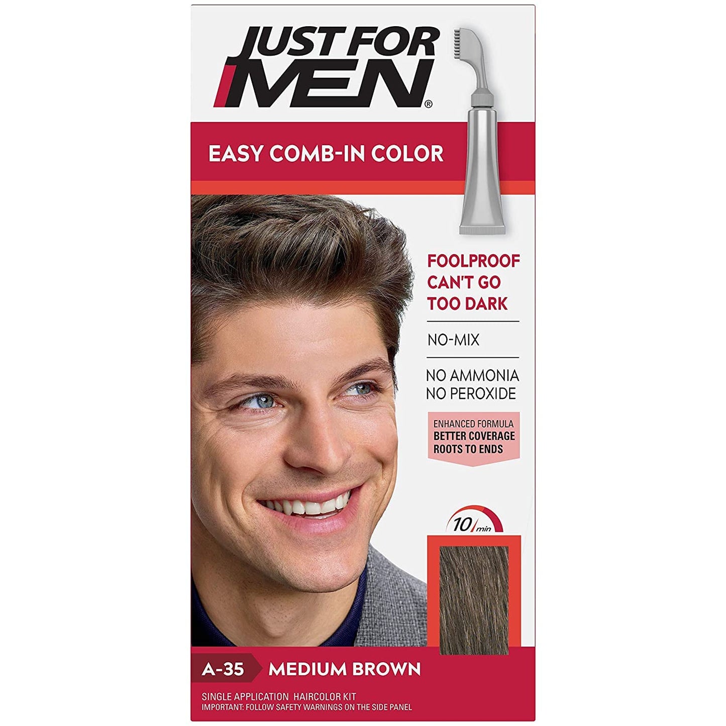 Just For Men Med Brwn Aut Size 12z Just For Men Med Brwn Auto Stp 12z Beauty & Personal Care Just for Men