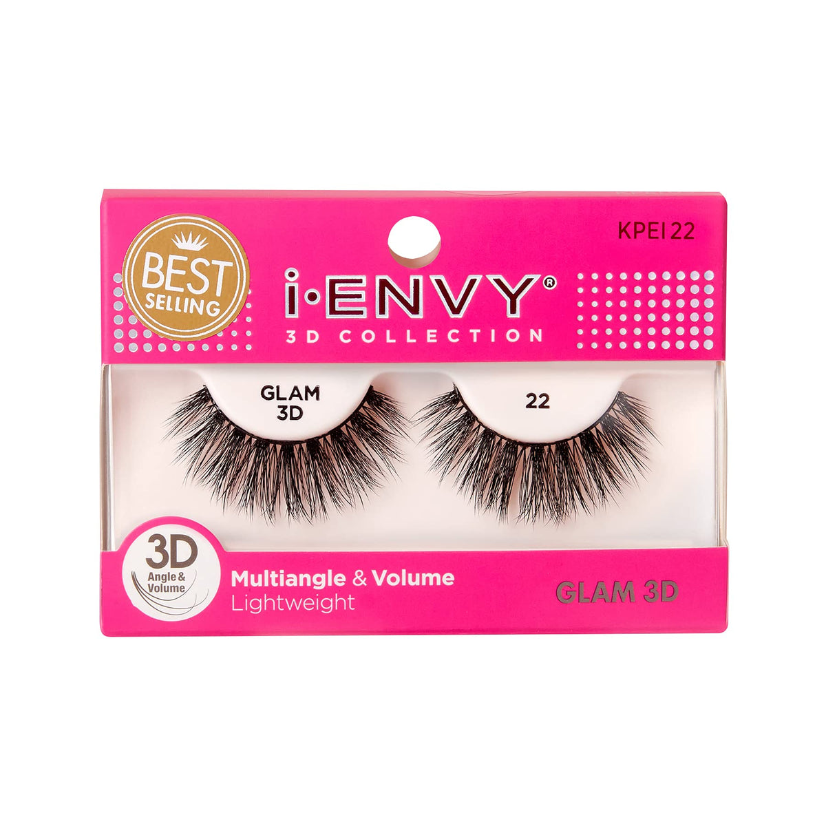 i-Envy False Eyelashes 3D Glam Collection Multi-angle & Volume Lashes Beauty & Personal Care i•ENVY