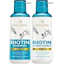 Biotin Shampoo and Conditioner Set with Castor Oil - Sulfate Free Formula to Boost Volume for Thinning Hair - Thickening Ingredients for Men and Women Beauty & Personal Care NATURAVIS