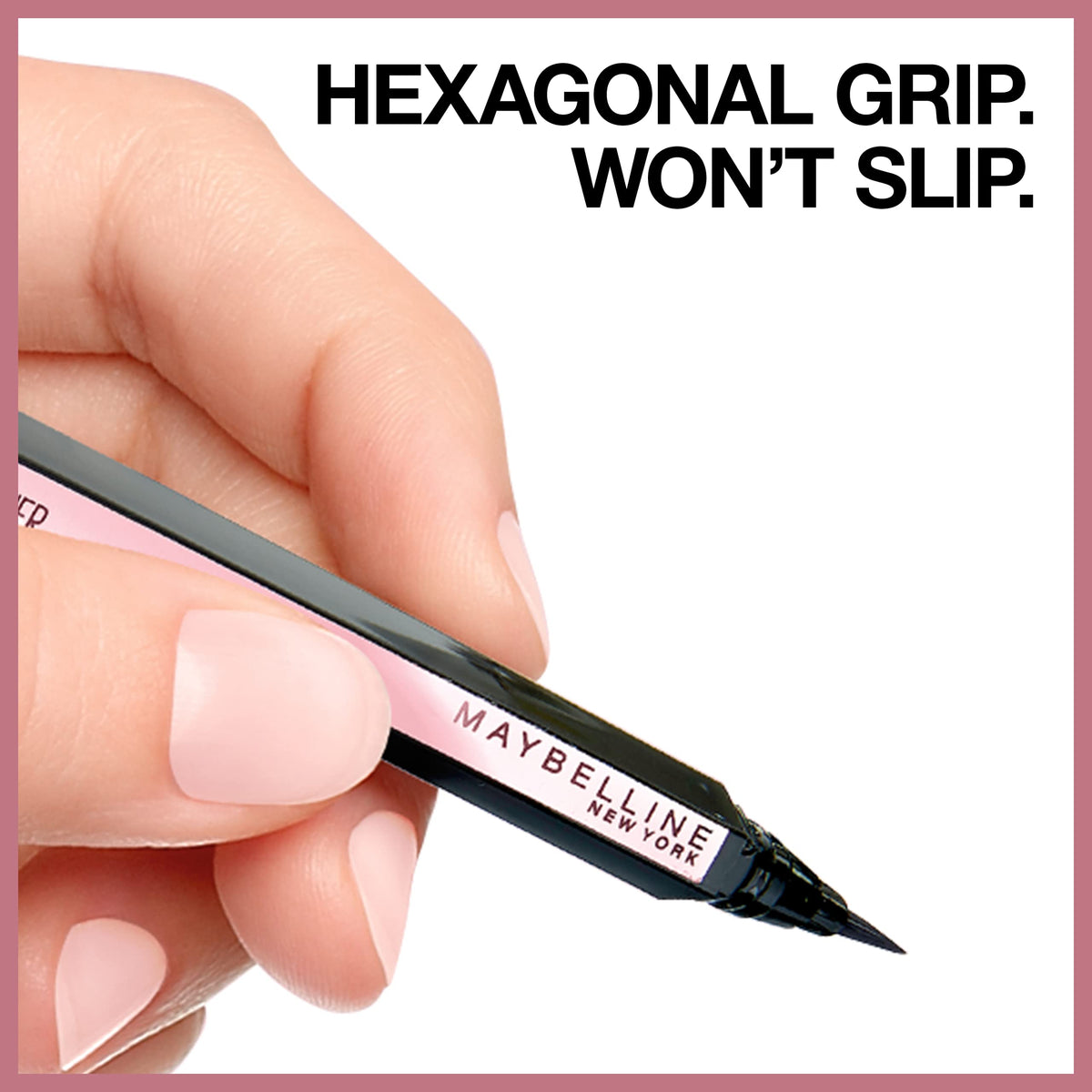 MAYBELLINE New York Hyper Easy Liquid Pen No-Skip Waterproof Eyeliner, Satin Finish, Pitch Brown Beauty & Personal Care MAYBELLINE