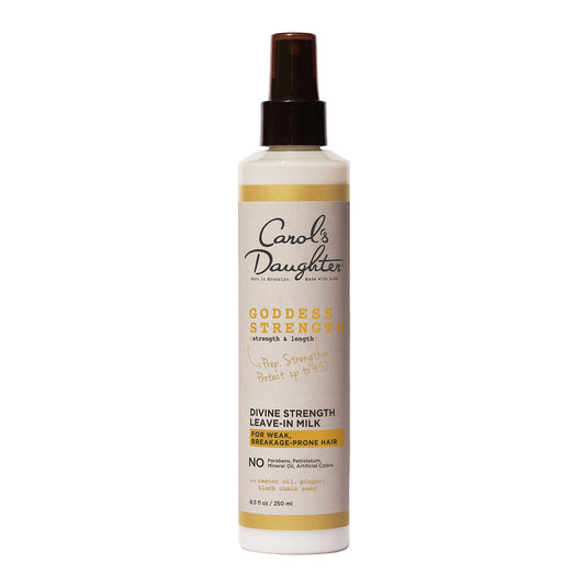 Carol's Daughter Leave In Conditioner, 8.5 Fluid Ounces, Goddess Strength Divine Strength Hair Milk with Castor Oil for Weak, Wavy, Coily and Curly Beauty & Personal Care Carol's Daughter