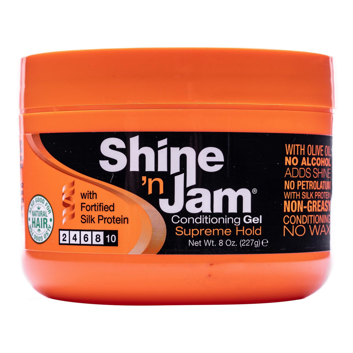 Ampro Shine-n-Jam Supreme Hold - Conditions Hair with Olive Oil and Silk Protein - Great for Smoothing Fringe, Ponytails, and Up-dos - Firms Tresses Beauty & Personal Care Shine 'n Jam