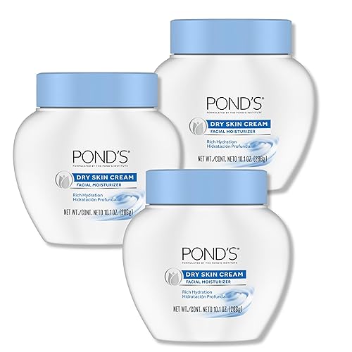 POND’S Dry Skin Cream - Moisturizing Face Cream for Deep Hydration - Daily Hydrating Facial Moisturizer for Radiant Skin - Dermatologist Tested Beauty & Personal Care POND'S