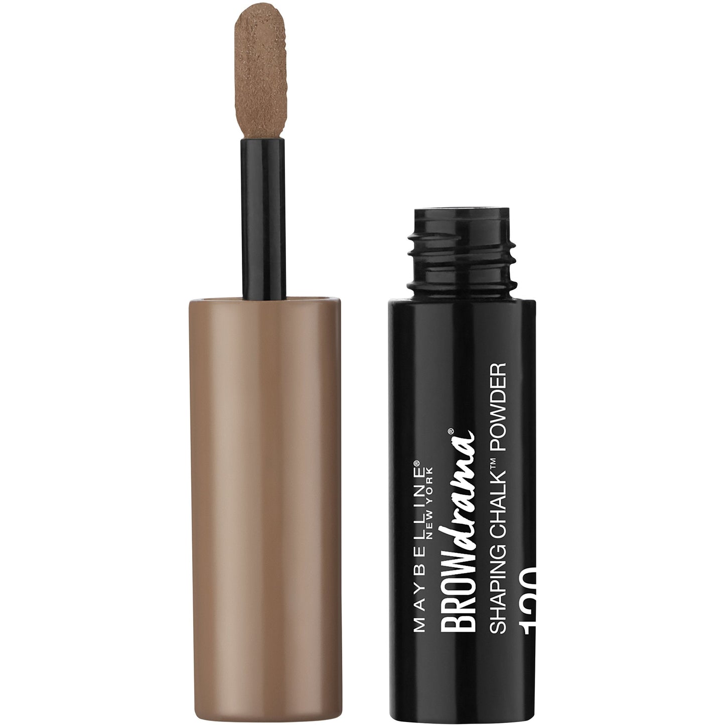 Maybelline New York Brow Drama Shaping Chalk Powder, Medium Brown, 0.035 fl. oz. Beauty & Personal Care MAYBELLINE