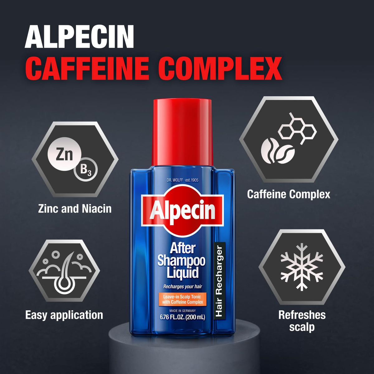 Alpecin After Shampoo Caffeine Liquid 6.76 fl oz