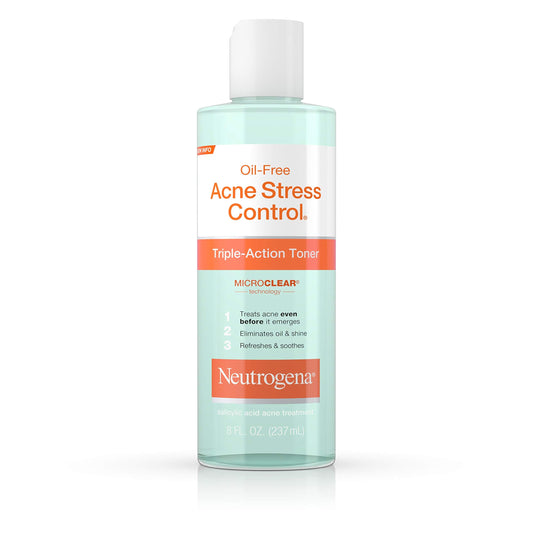 Neutrogena Oil-Free Acne Stress Control Triple-Action Toner, 8 Fluid Ounce (Pack of 2) Beauty & Personal Care Neutrogena
