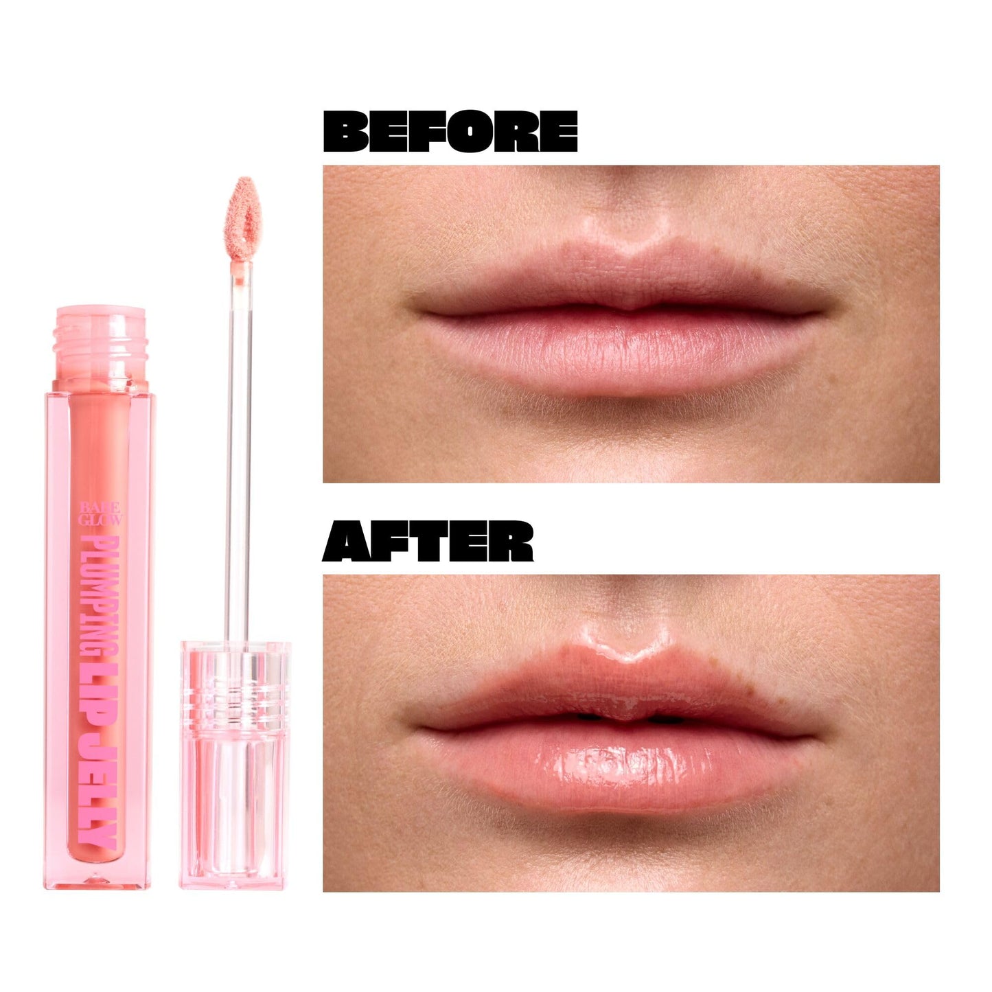 BABE ORIGINAL Plumping Lip Jelly for Fuller Looking Lips | Lip Gloss with Peptides Hyaluronic Acid Plumps & Hydrates Lips | Cruelty-Free, Vegan Beauty & Personal Care BABE ORIGINAL