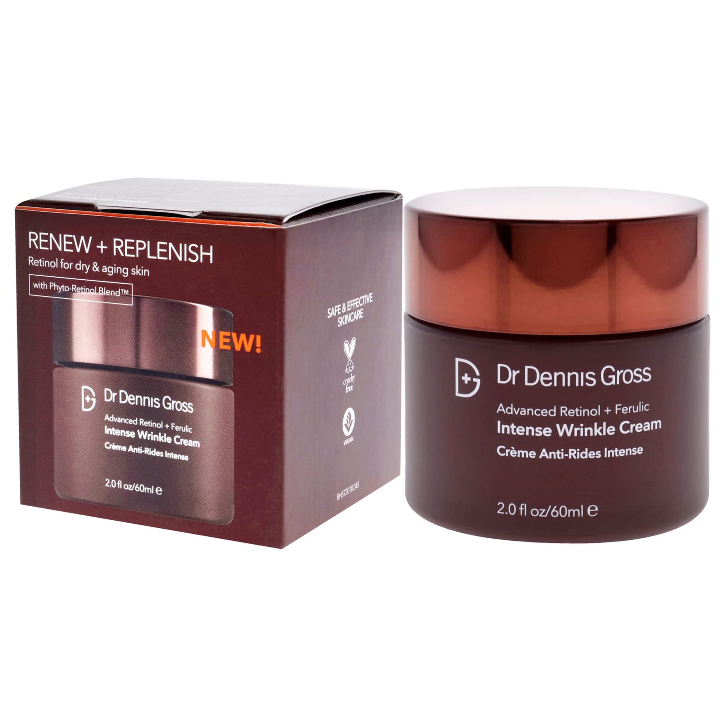 Dr Dennis Gross Advanced Retinol Plus Ferulic Intense Wrinkle Cream Cream Unisex 2 oz Beauty & Personal Care Dr Dennis Gross