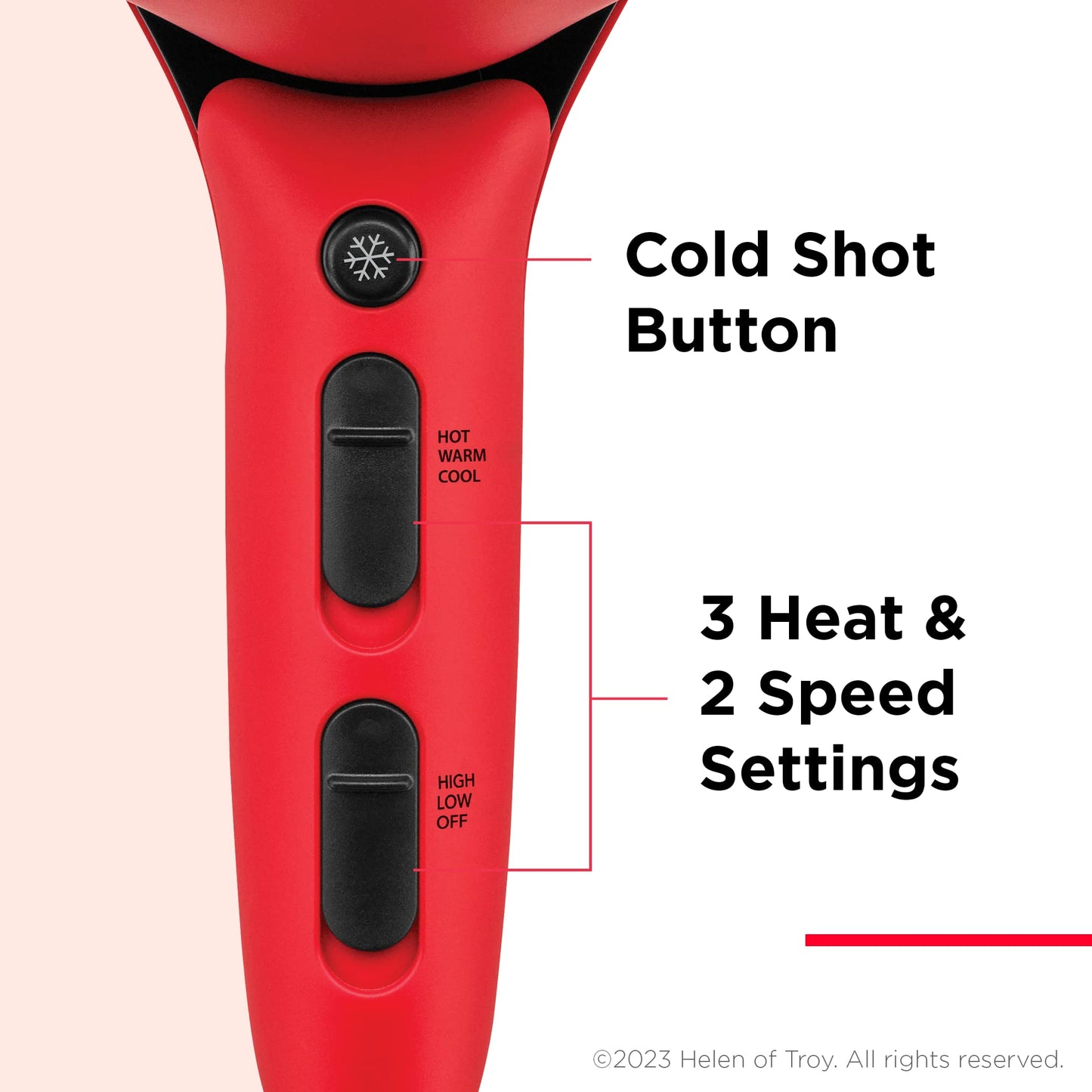 REVLON Airflow Control Hair Dryer with Diffuser - 1875W Blow Dryer Head Rotates 90° for Total Control, Wider Head for Less Drying Time, Reduces Frizz Beauty & Personal Care REVLON