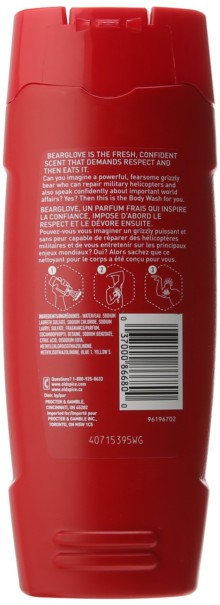 Old Spice Wild Collection Bodywash, Bearglove, 16 Fl Oz (Pack of 3) Beauty & Personal Care Old Spice