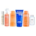 AQUA GUARD Swim Hair Rescue Bundle | Pre-Swim Protection & Post-Swim Repair Kit | Includes Hair Defense, Shampoo, Conditioner, Detangler, Hair Mask Beauty & Personal Care AQUA GUARD