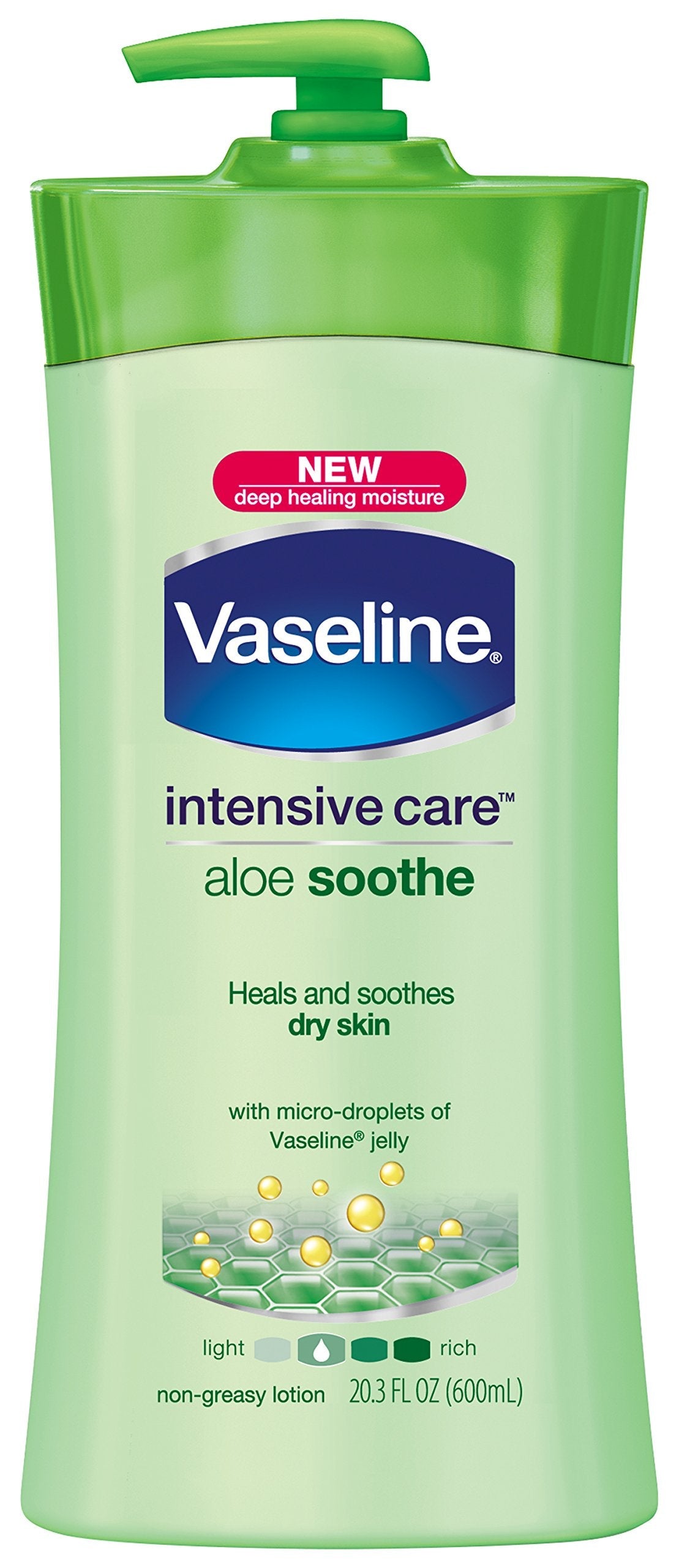 Vaseline Intensive Care Lotion, Aloe Soothe, 20.3 Fl Oz (Pack of 3) Beauty & Personal Care Vaseline