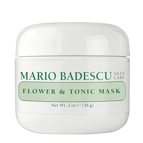 Mario Badescu Flower & Tonic Mask - Absorbs Excess Oil and Shine - Gentle and Purifying Face Care for Men and Women - Facial Mask Ideal Beauty & Personal Care Mario Badescu