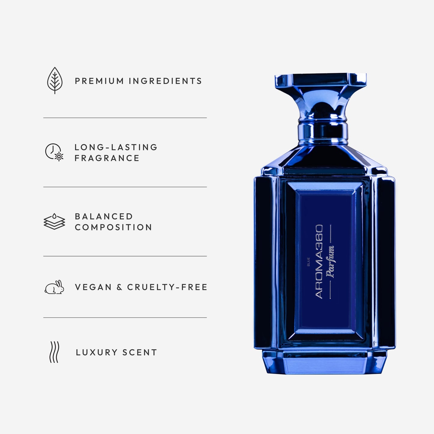 Aroma360 Women's Perfume - Luxurious Fragrance - Notes of Amber, Santal, Iris & Oud Wood - Blue, 50mL/1.7 fl oz Beauty & Personal Care Aroma360