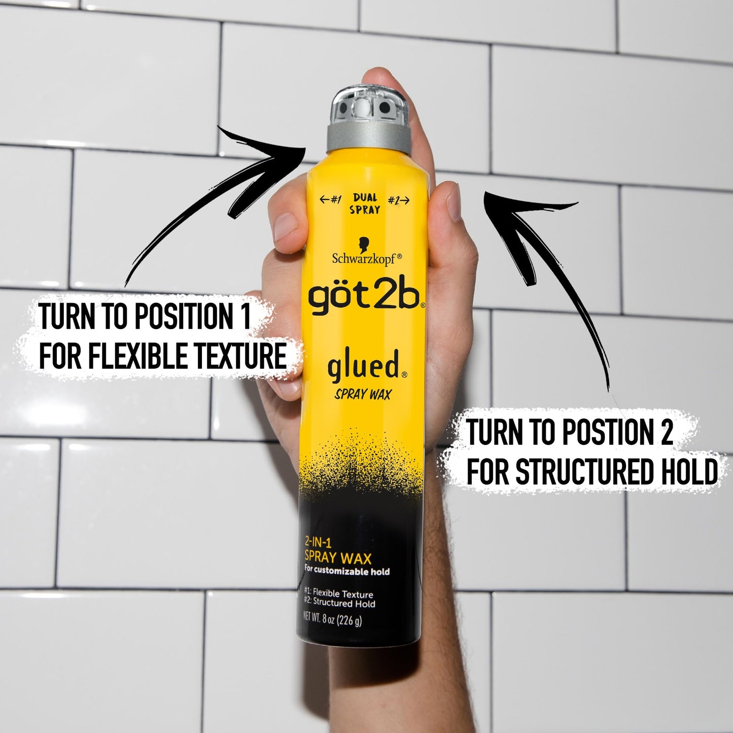 Got 2B Glued Spray Wax 2-In-1 8 Ounce (Pack of 2) Beauty & Personal Care Got2B