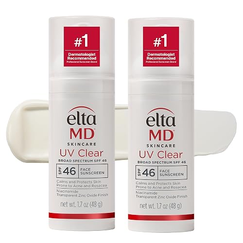 EltaMD UV Clear Face Sunscreen SPF 46, Oil Free for Face with Zinc Oxide, Dermatologist Recommended Sunscreen Lotion, For Acne-Prone Sensitive Skin Beauty & Personal Care EltaMD