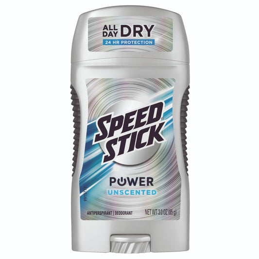 Speed Stick by Mennen Power Antiperspirant & Deodorant Solid, Unscented 3 oz Beauty and Personal Care Speed Stick