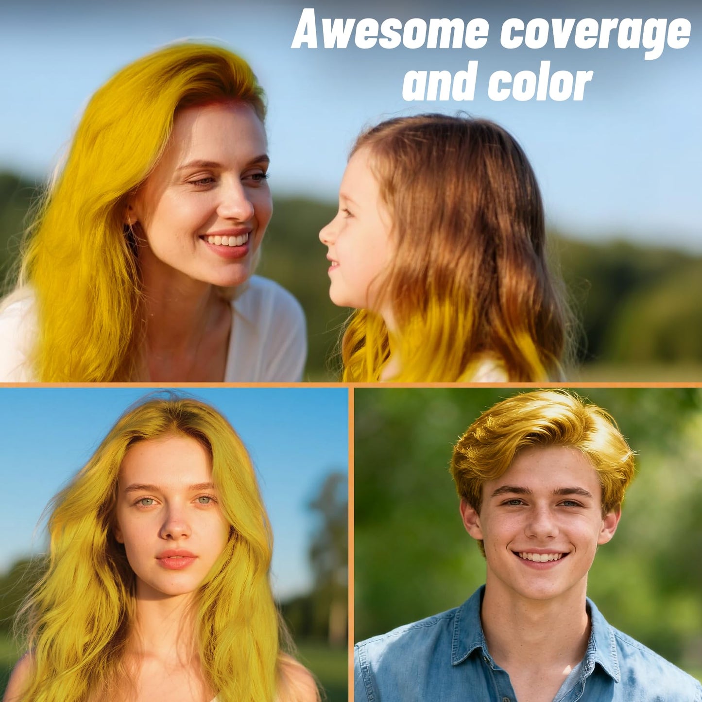 Blonde Hair Spray, Seaboll Temporary Hair Color Spray for Kids Women Men-4.06 oz-Safe Non Sticky Washable One Day Hair Dye Spray,Disposable Beauty & Personal Care Seaboll