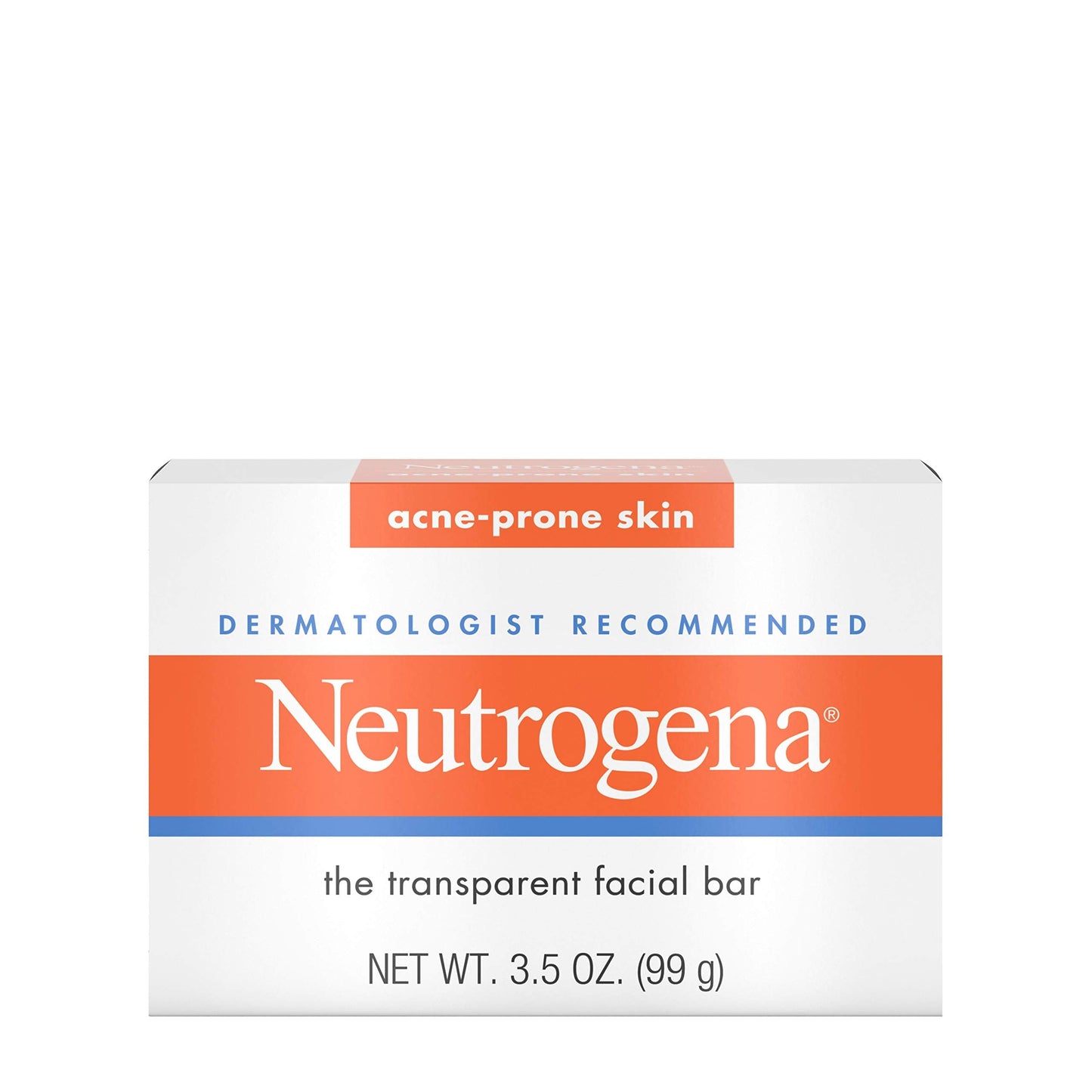 Neutrogena Facial Cleansing Bar Treatment for Acne-Prone Skin, Non-Medicated & Glycerin-Rich Hypoallergenic Formula with No Detergents or Dyes, 3.5 oz Beauty & Personal Care Neutrogena