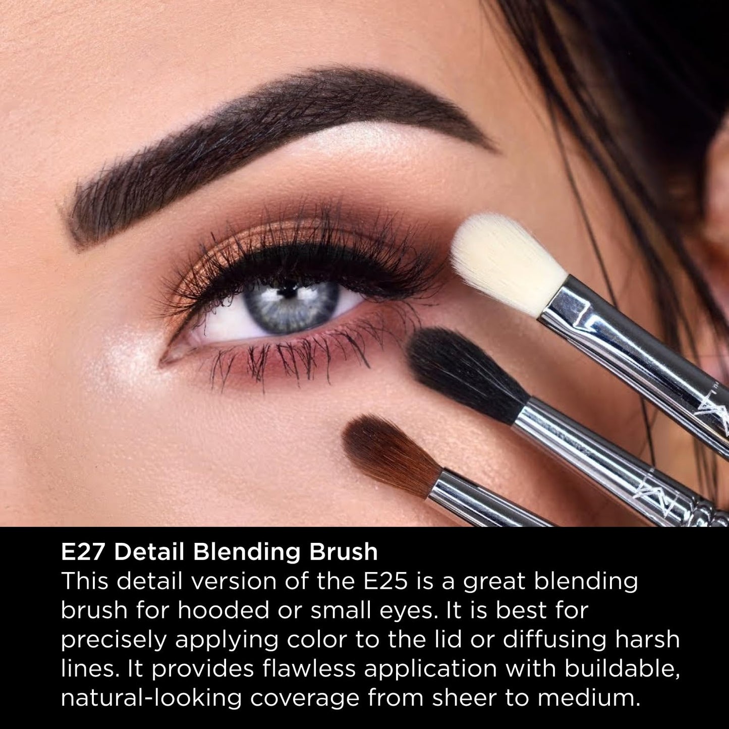 Sigma Beauty Professional E27 Detail Eyeshadow Blending Brush - Eyeshadow Application and Blending Brush - Apply Pigment and Blend Harsh Lines for a Beauty & Personal Care Sigma Beauty