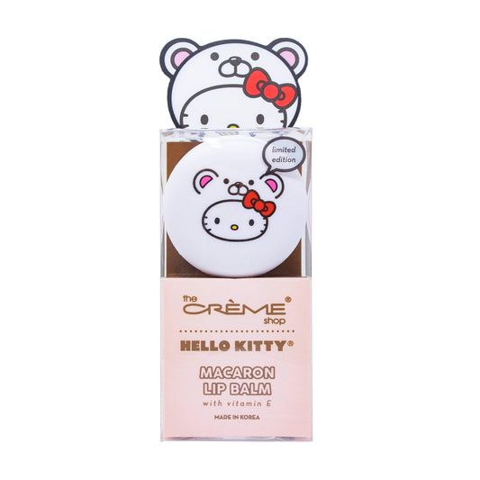 The Crème Shop x Sanrio Hello Kitty Macaron Lip Balm Korean Cute Scented Pocket Portable Soothing Cruelty-Free (Hello Kitty White Chocolate) Beauty & Personal Care The Crème Shop