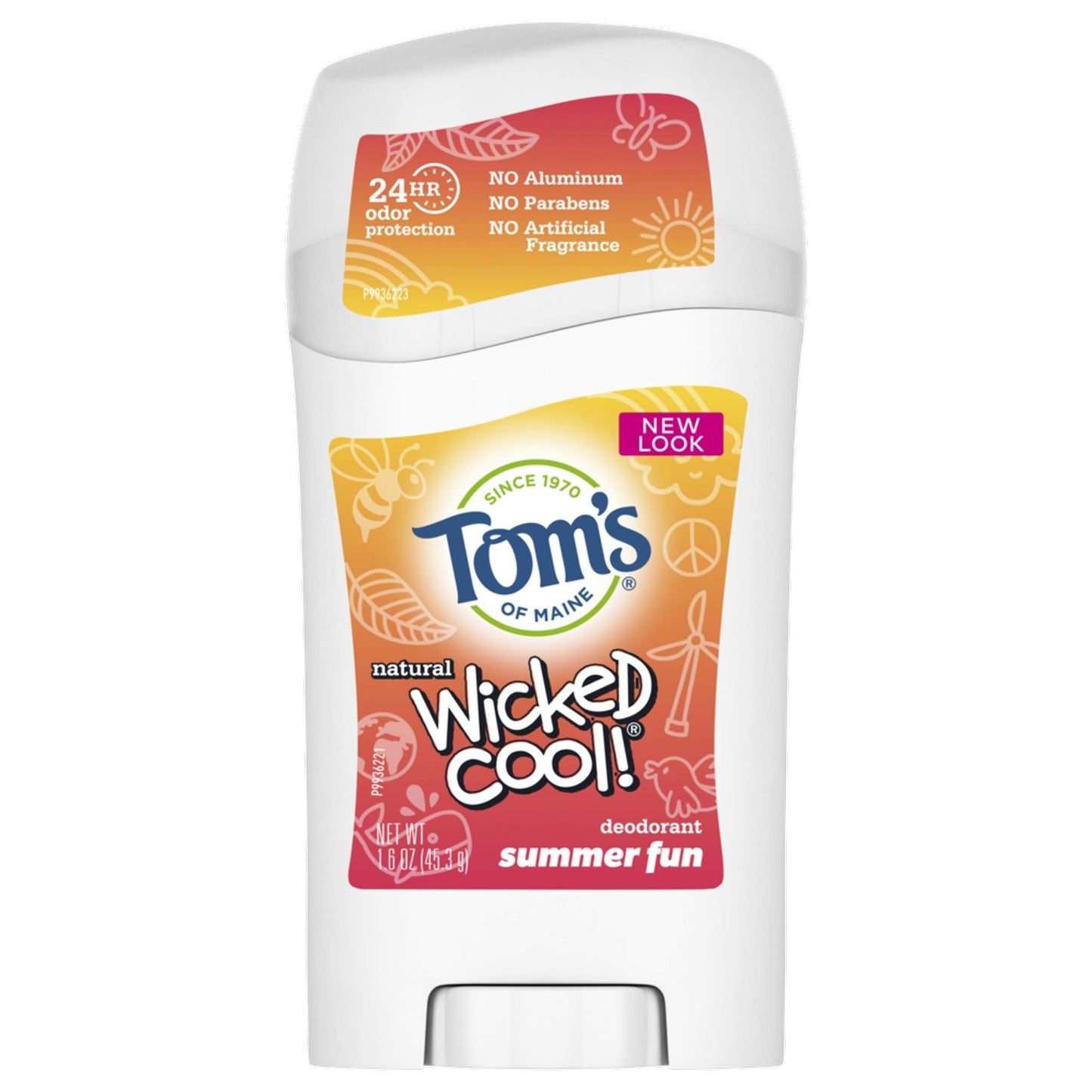 Tom's of Maine Aluminum-Free Wicked Cool! Natural Deodorant for Kids, Summer Fun, 1.6 oz. Beauty & Personal Care Tom's of Maine