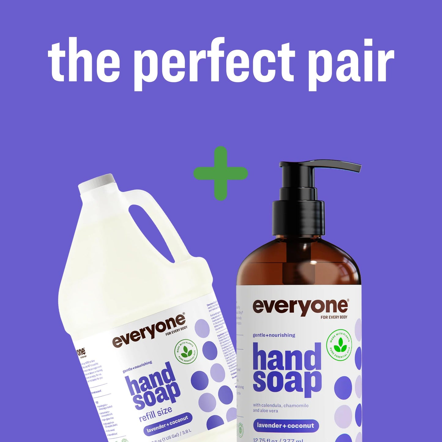 Everyone Liquid Hand Soap, 12.75 Ounce (Pack of 3), Lavender and Coconut, Plant-Based Cleanser with Pure Essential Oils Beauty & Personal Care everyone for every body