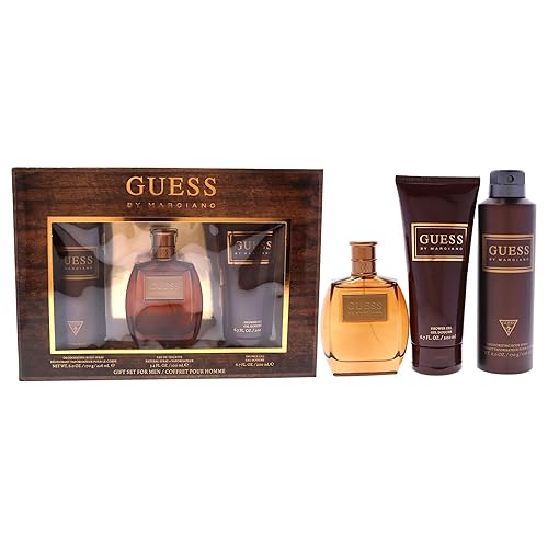 Guess by Marciano 3 Pc Gift Set 3.4oz EDT Spray, 6.7oz Shower Gel, 6.0oz Deodorizing Body Spray GIFTSET Beauty & Personal Care GUESS