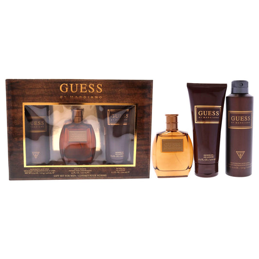 Guess by Marciano 3 Pc Gift Set 3.4oz EDT Spray, 6.7oz Shower Gel, 6.0oz Deodorizing Body Spray GIFTSET Beauty & Personal Care GUESS