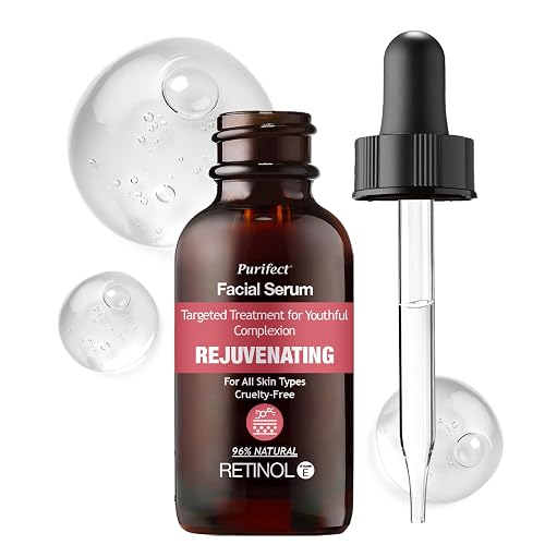 Purifect Retinol Rejuvenating Facial Serum for Anti-Aging - Helps Wrinkles & Dark Spots with Vitamin E & Arginine, Targets Fine Lines, Improves Beauty & Personal Care Purifect by Symphony Beauty