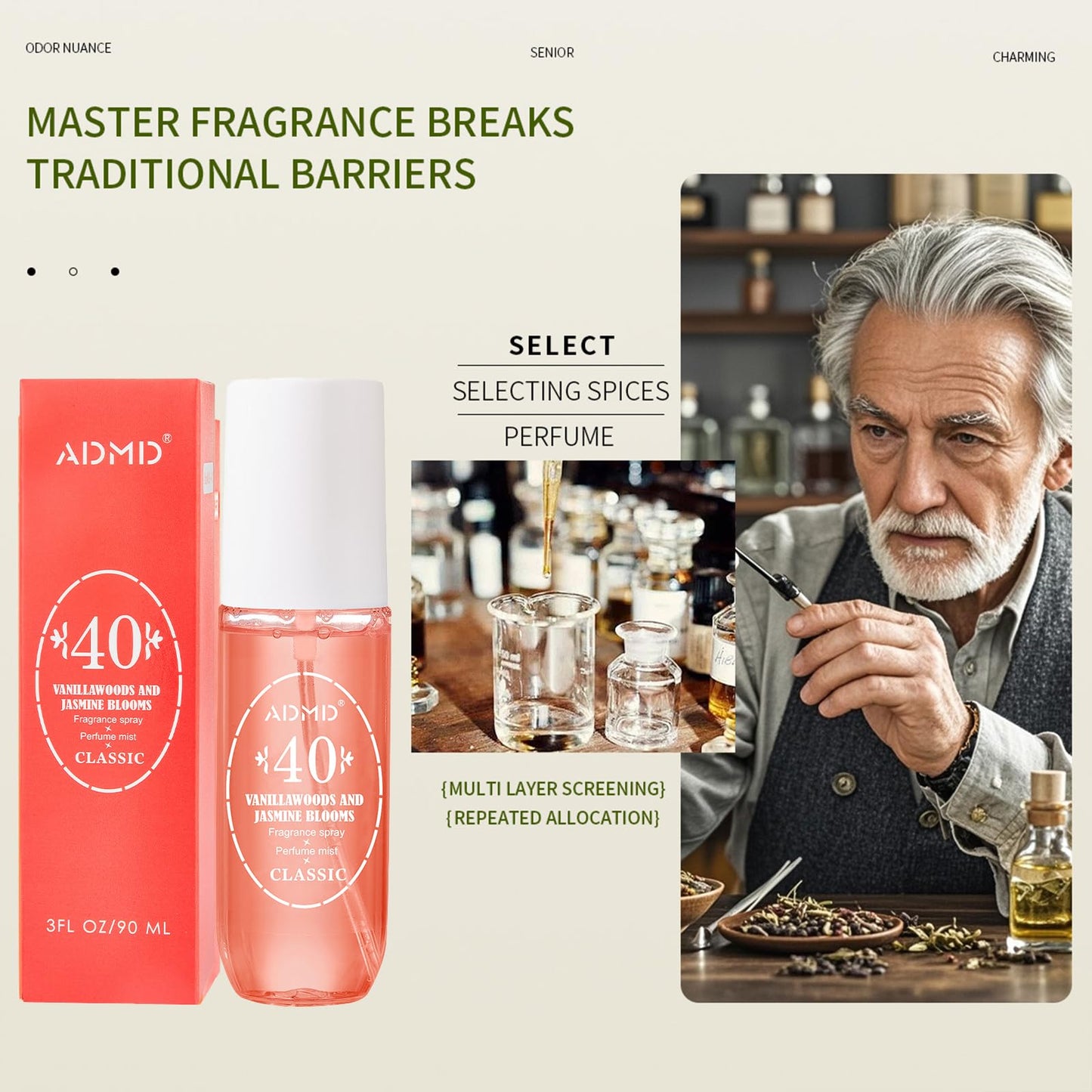 ADMD Sweet Romantic Perfume for Women, Floral Fantasy Eau de Toilette - Long-Lasting Fresh Fragrance, Giftable Travel Spray, 90ml/3.0 floz 40# Beauty & Personal Care ADMD