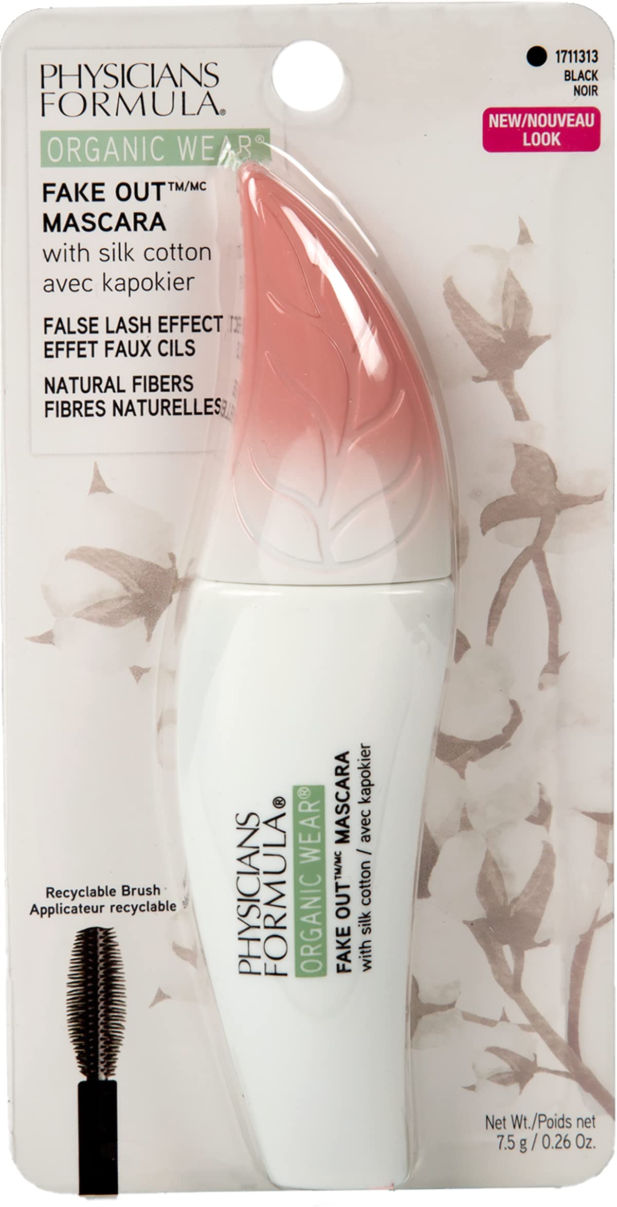 Physicians Formula Organic Wear Lash-Boosting All Natural Mascara, Lifts, Lengthens, For Sensitive Eyes, Dermatologist Tested - Natural Black Beauty & Personal Care Physicians Formula