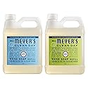 Mrs. MEYER'S CLEAN DAY Hand Soap Refill Scent Variety Pack 2 CT (Lemon Verbena + Rain Water) Beauty & Personal Care Mrs. MEYER'S