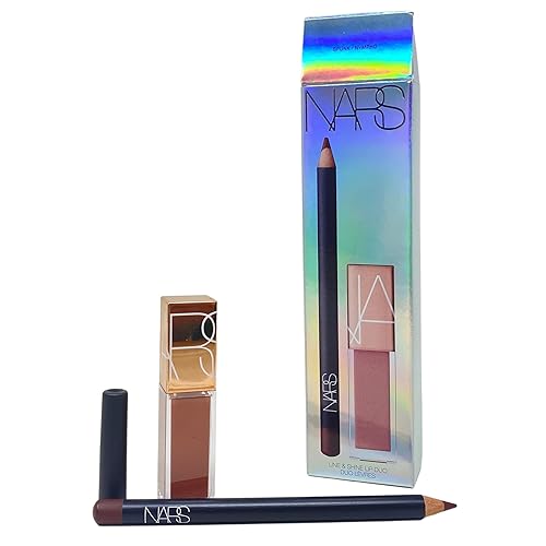 NARS Line & Shine Lip Duo - Precision Lip Liner & Mini Afterglow Lip Shine - Spunk & Nympho Beauty & Personal Care NARS