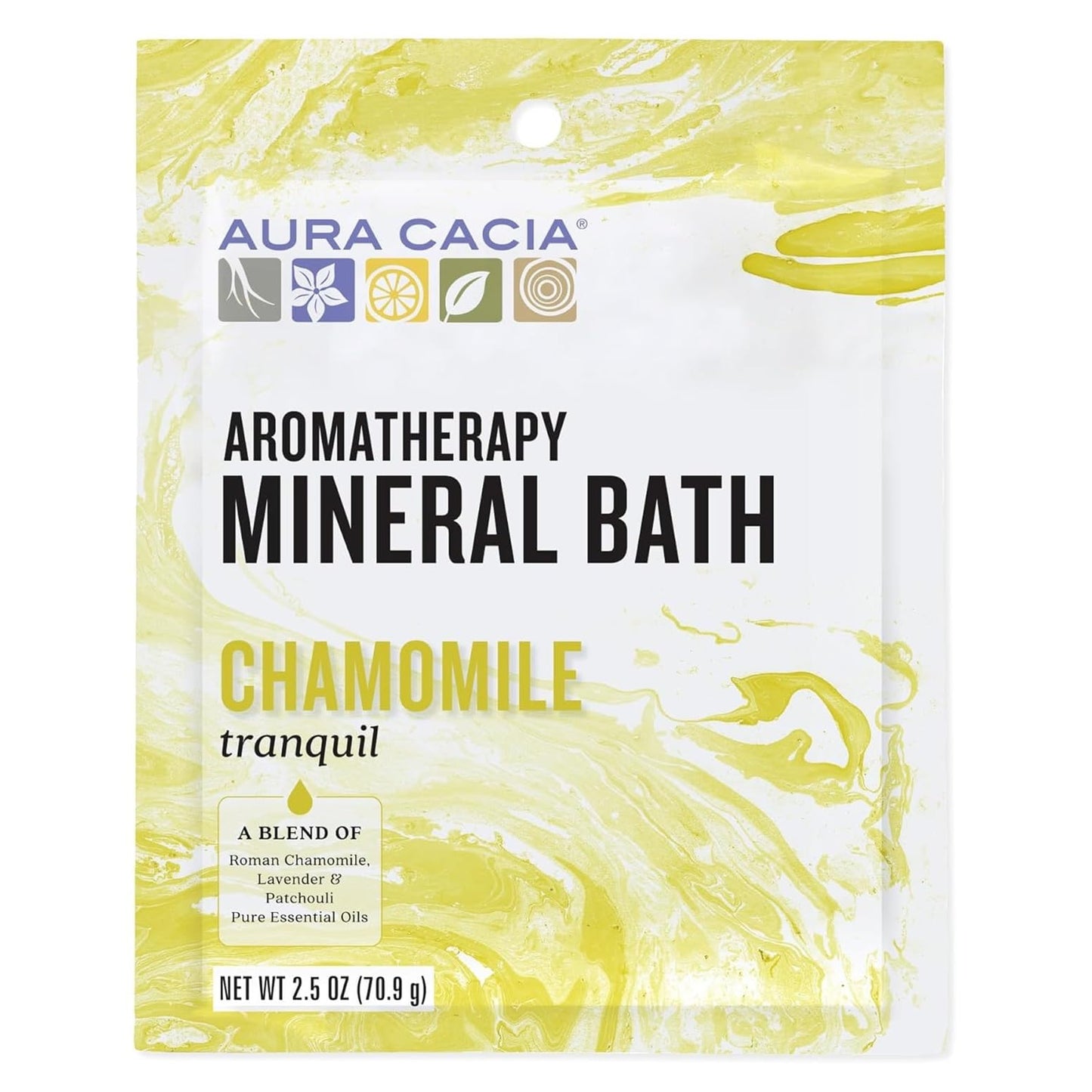 Aura Cacia Aromatherapy Mineral Bath, Tranquil Chamomile, 2.5 ounce packet (Pack of 3) Beauty & Personal Care Aura Cacia