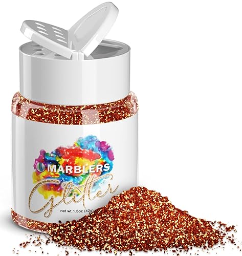 MARBLERS Twinkle Glitter [Copper] 1.5oz (42g) | Fine | Non-Toxic, Vegan, Cruelty-Free | Face, Body, Eyeshadow, Hair, Festival, Party Makeup | Nail Beauty & Personal Care MARBLERS