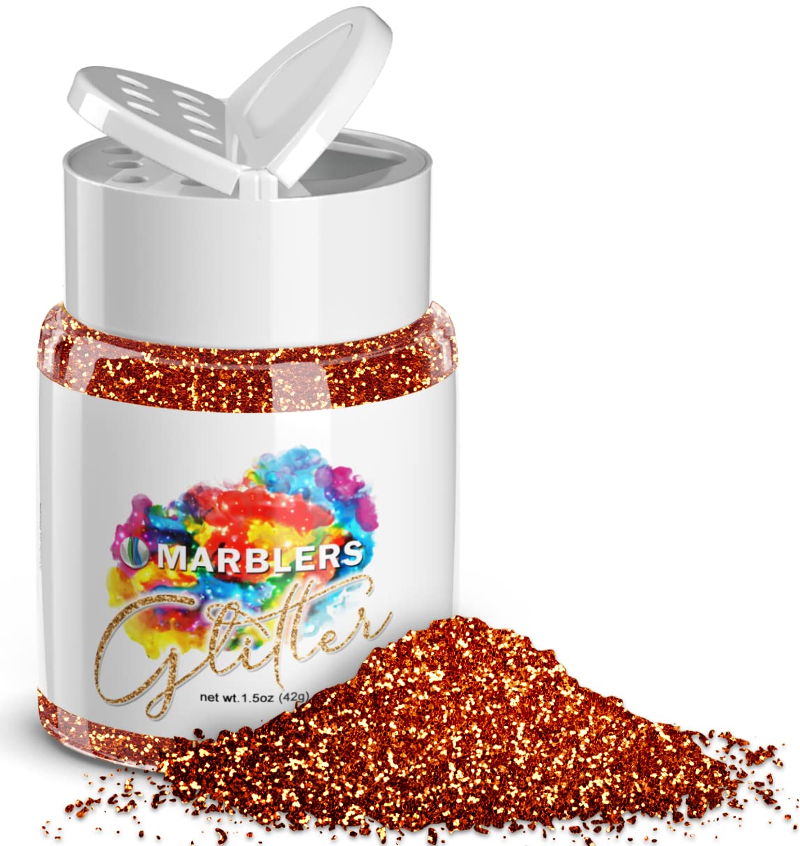 MARBLERS Twinkle Glitter [Copper] 1.5oz (42g) | Fine | Non-Toxic, Vegan, Cruelty-Free | Face, Body, Eyeshadow, Hair, Festival, Party Makeup | Nail Beauty & Personal Care MARBLERS