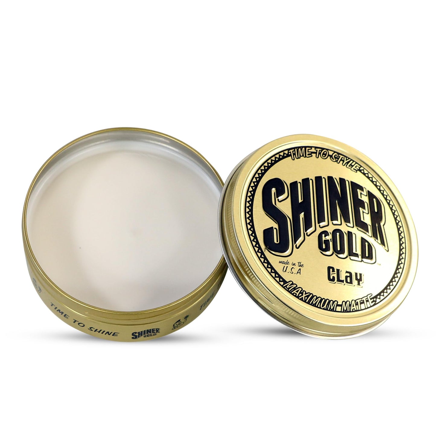Shiner Gold Matte Clay Pomade | Strong Hold | Matte Finish | Water Based | Coconut Scent, 3.5oz Pack of 3 Beauty & Personal Care Shiner Gold Pomade