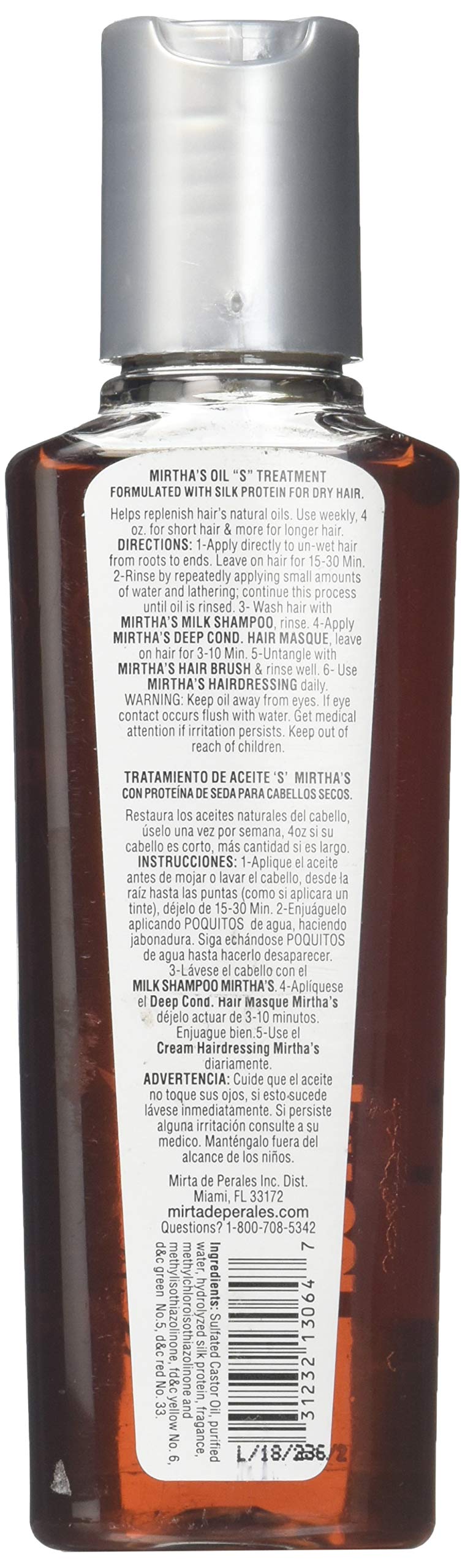 Mirta De Perales S Oil Treatment Shampoo, 4 Ounce Beauty & Personal Care Mirta De Perales
