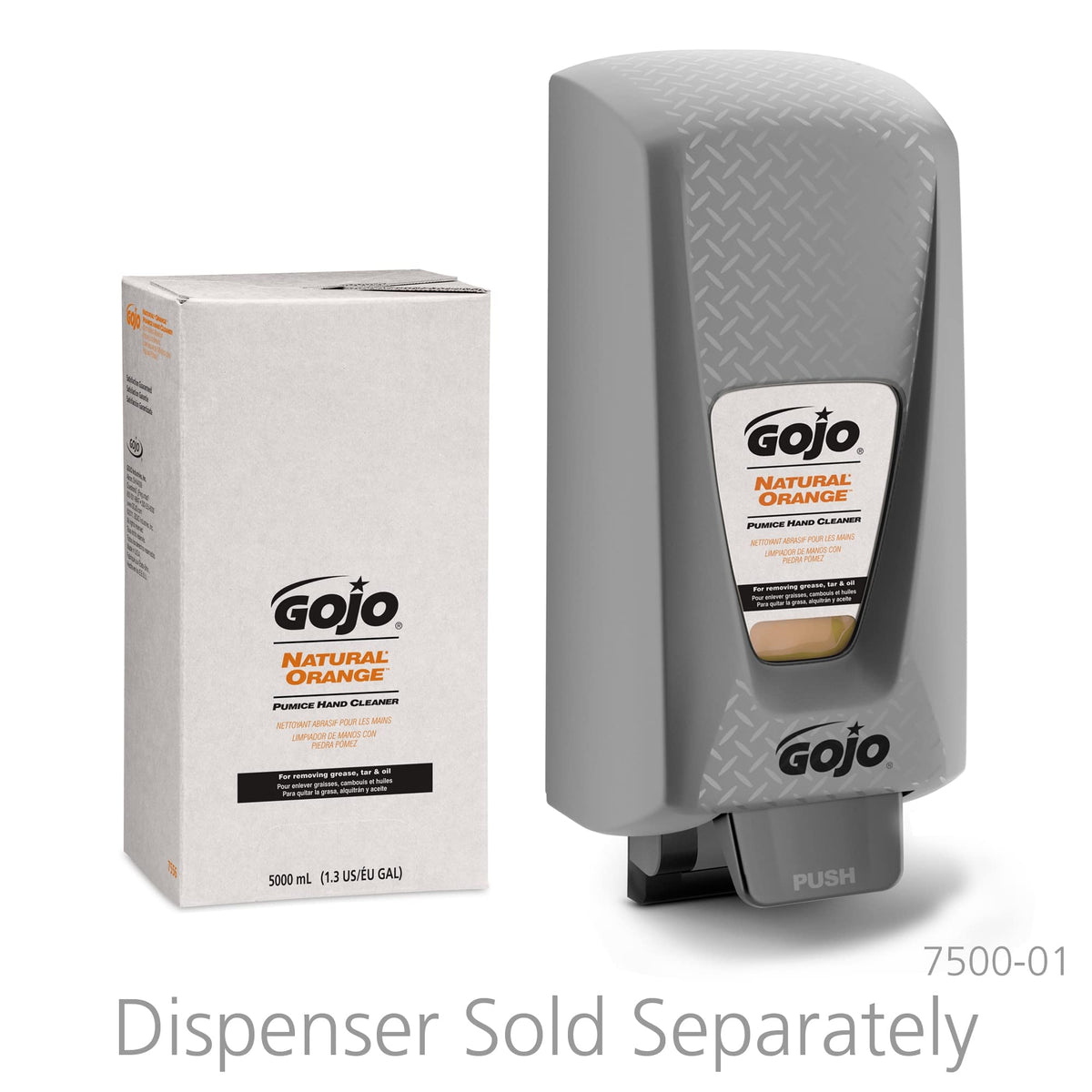 GOJO PRO TDX Natural Orange Pumice Refill, 2ct x 5000 mL - 7556-02