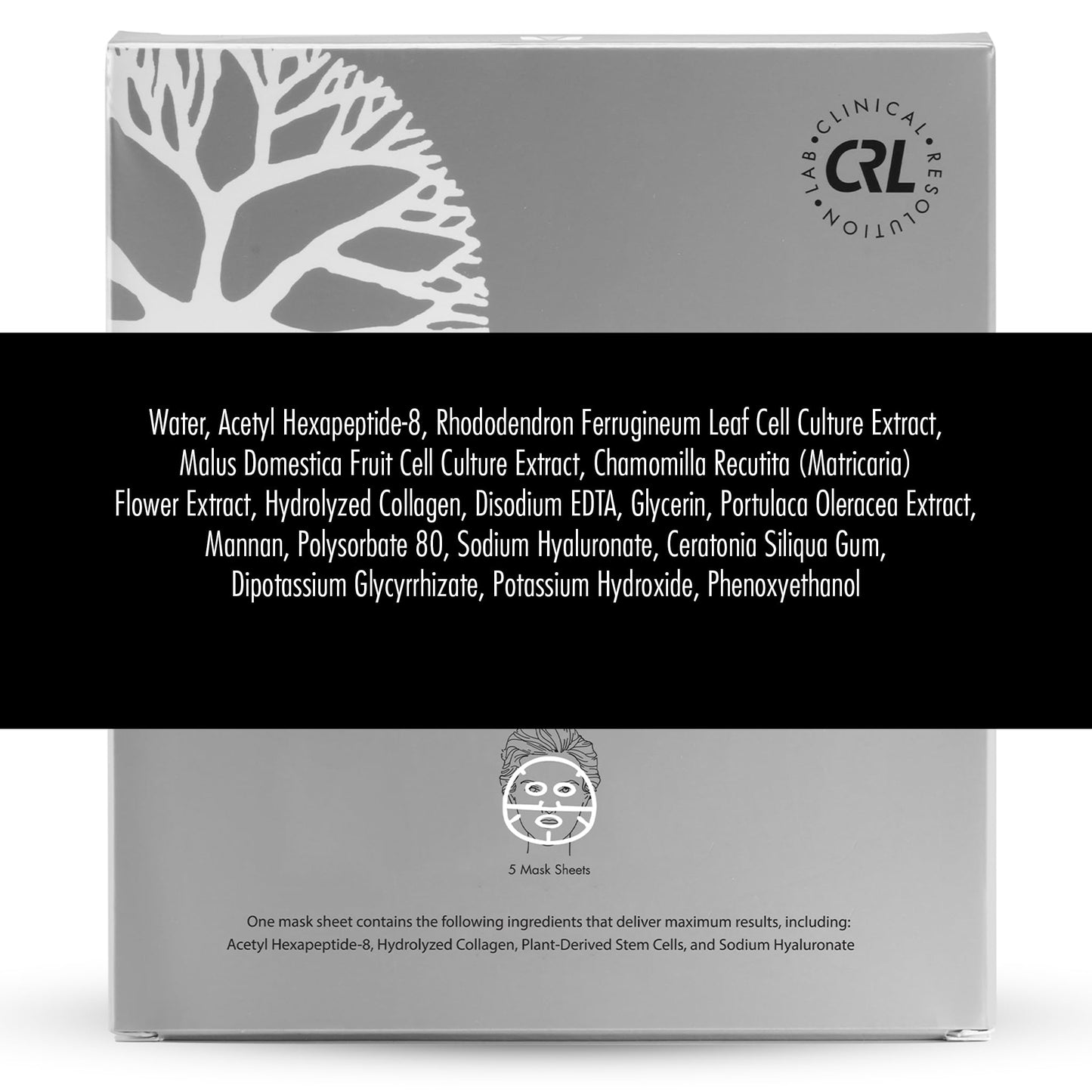 Clinical Resolution CRL Peptide Aqua Gel Mask 5 Pack Instant Hydration, Soothing & Cooling, Helps Comfort Skin After Professional Treatments, for a Beauty & Personal Care Clinical Resolution