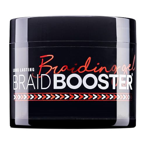 Style Factor Braid Booster Braiding Gel - Strong Hold & Conditioning Shine Hair Gel with Seaweed Extract - for Braids, Twists and Locs - 7.25 oz (Red) Beauty & Personal Care Style Factor